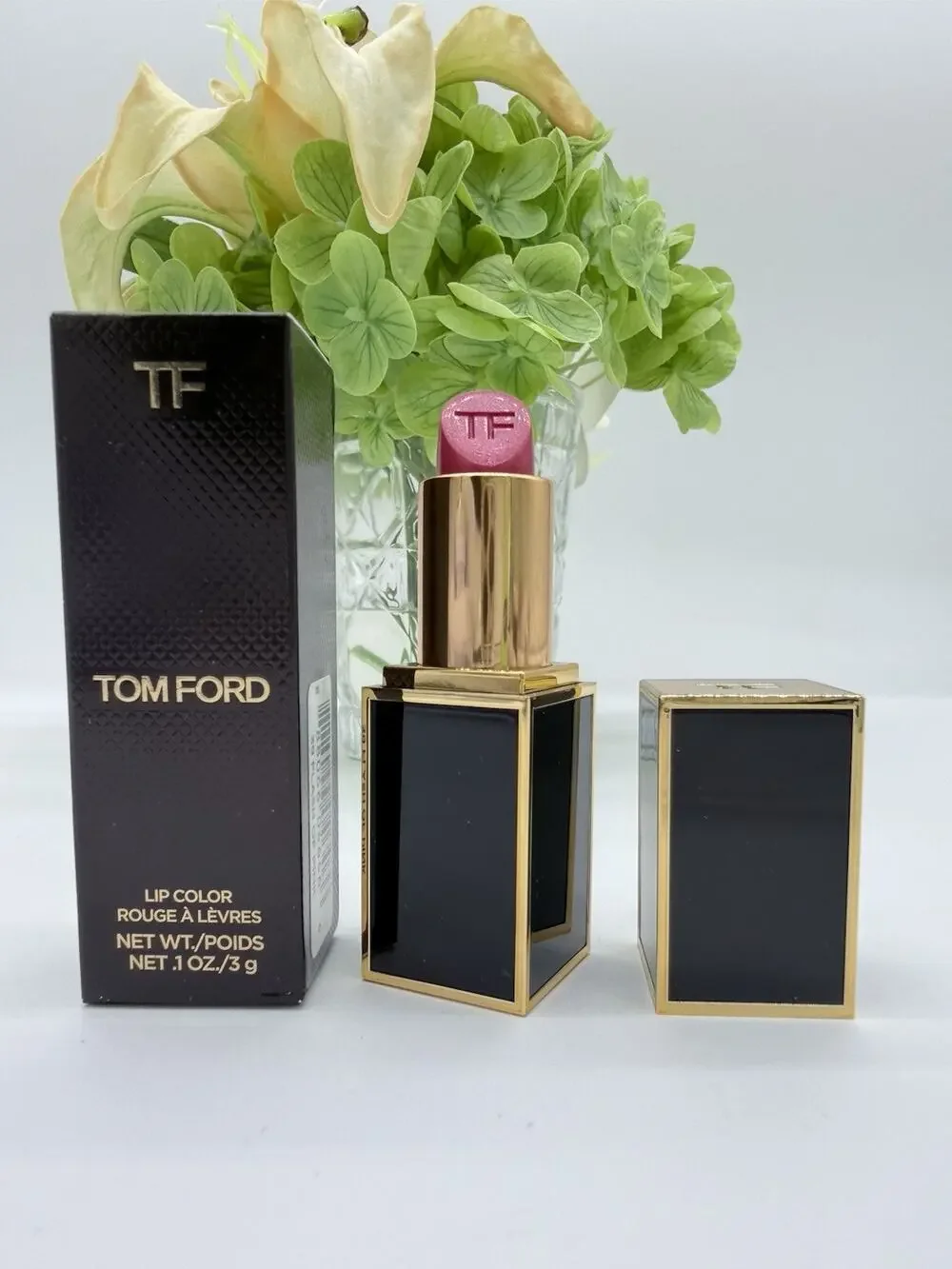 Tom Ford TF Lip Color Lipstick 39 Flash Of Pink 0.1oz Shimmer Full Size